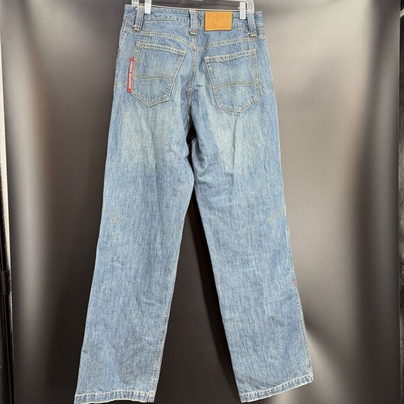 Icon Moto Victory Pant Button Fly Jeans Men's Size 32 Blue Wash - Picture 8 of 10